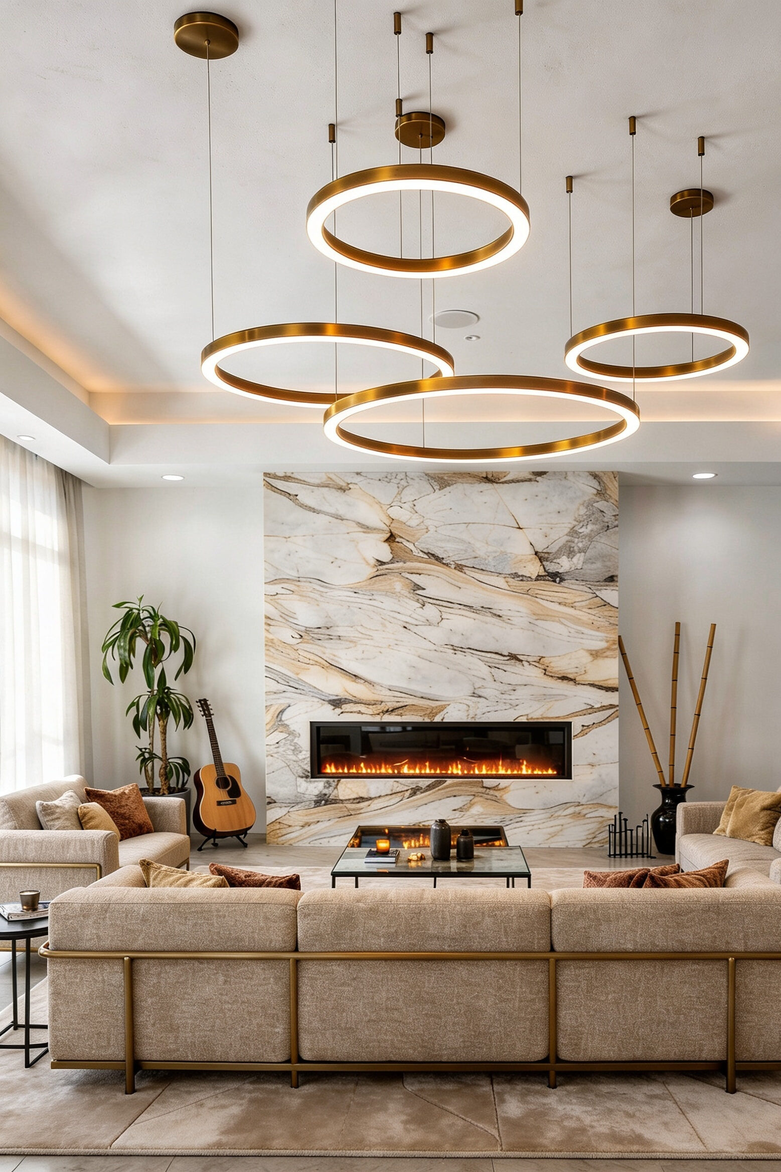 Living Room Design | Brentwood Contemporary Residence | Brentwood, CA