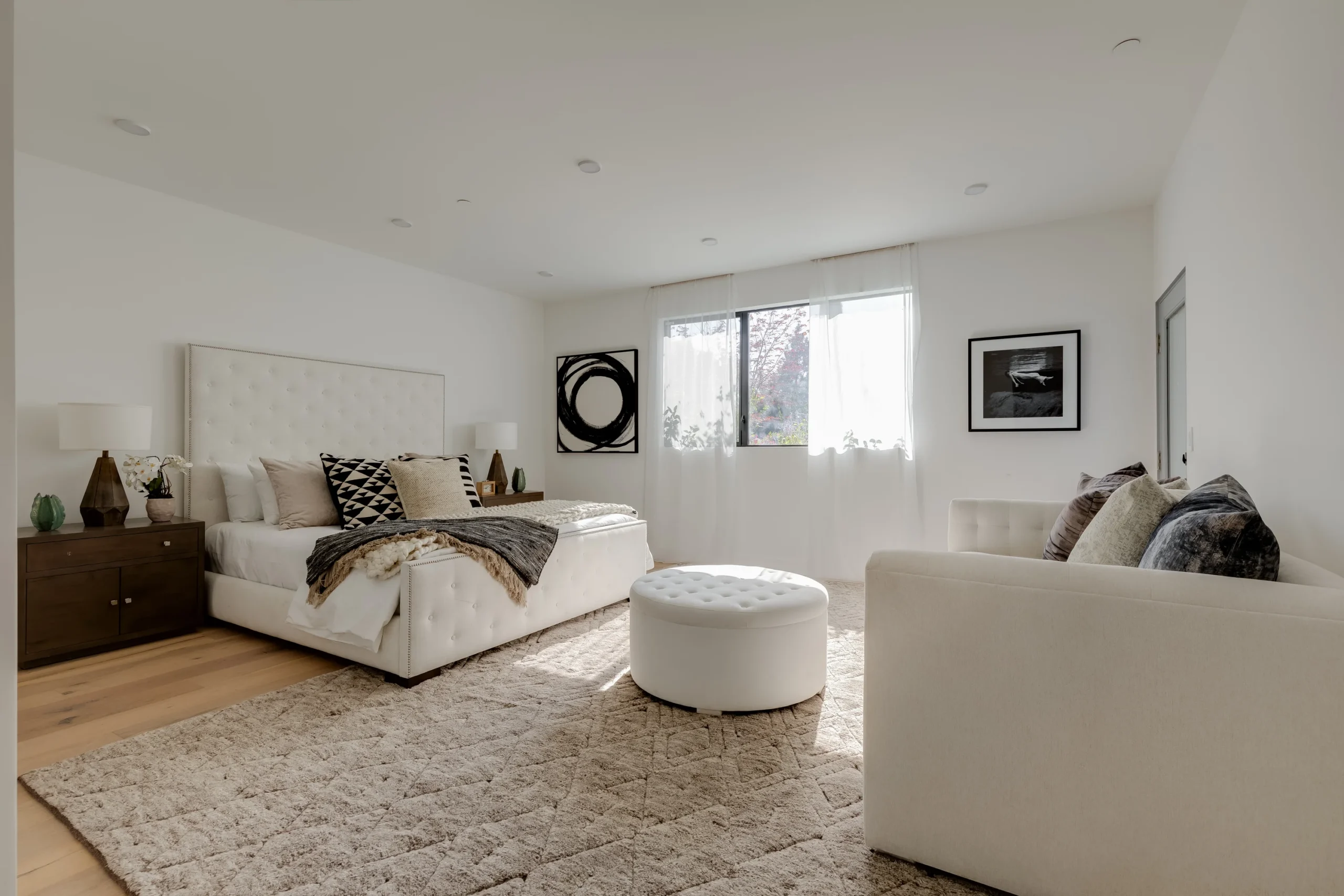 Bedroom Neutral Design Lounge Chair, Los Angeles Interior Design, Interior Conception